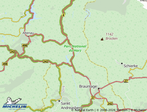MICHELIN Oderbrück map - ViaMichelin