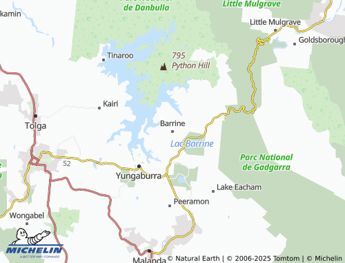 MICHELIN Barrine map - ViaMichelin