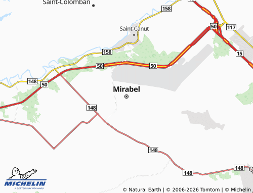 MICHELIN Mirabel map - ViaMichelin