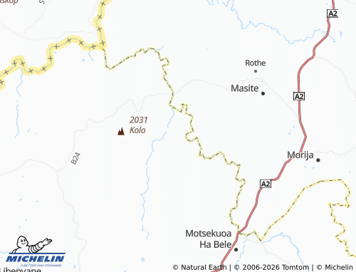 MICHELIN Motlokoa map - ViaMichelin