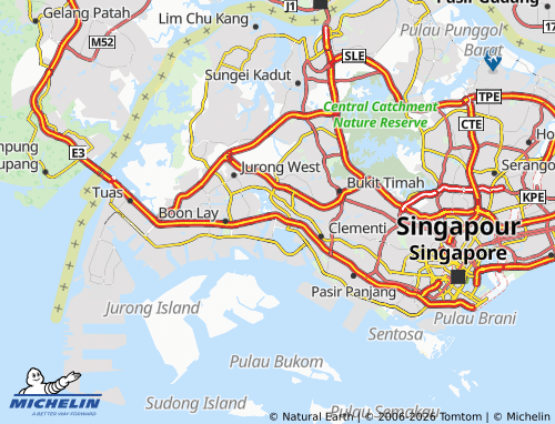 MICHELIN-Landkarte Jurong East - ViaMichelin