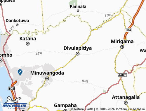 MICHELIN-Landkarte Bomugammana North - ViaMichelin