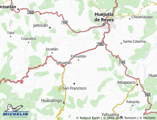 Mappa MICHELIN Pahuatlan - ViaMichelin