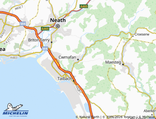 MICHELIN Cwmafan map - ViaMichelin