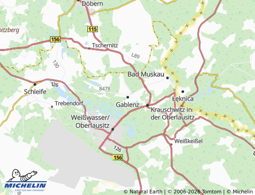 MICHELIN Gablenz map - ViaMichelin
