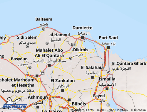 Mapa MICHELIN Menyet El Nasr - ViaMichelin