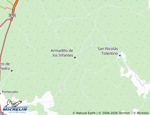 Mapa MICHELIN Armadillo de los Infantes - ViaMichelin