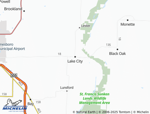 MICHELIN Lake City map - ViaMichelin