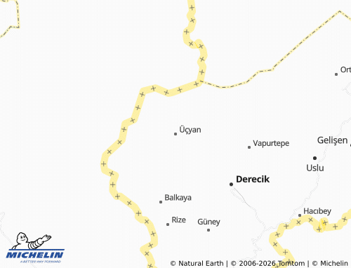 Mappa MICHELIN Üçyan - ViaMichelin