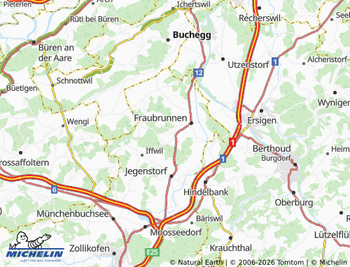 MICHELIN Grafenried map - ViaMichelin