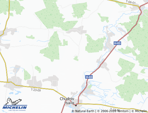 MICHELIN Yahodynka map - ViaMichelin