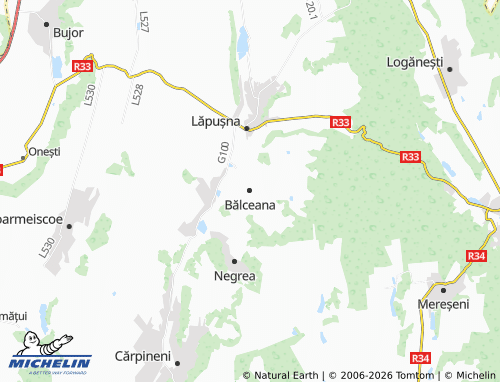 MICHELIN Bălceana map - ViaMichelin