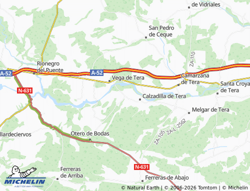 MICHELIN Olleros de Tera map - ViaMichelin
