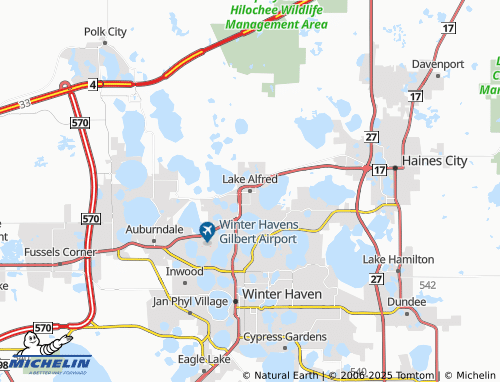 MICHELIN Lake Alfred map - ViaMichelin