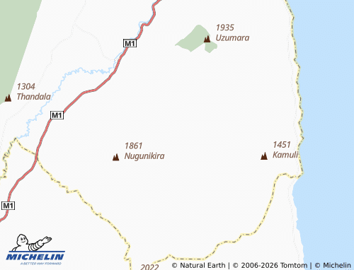 MICHELIN Chivwenene Msowoya map - ViaMichelin
