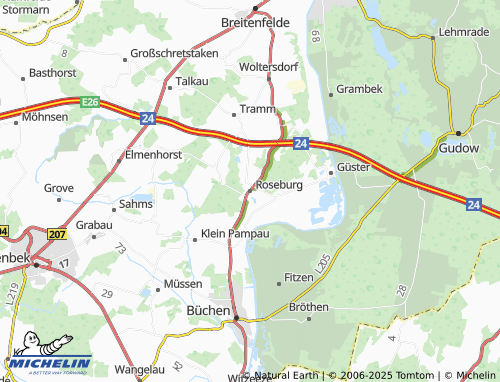 MICHELIN Roseburg map - ViaMichelin