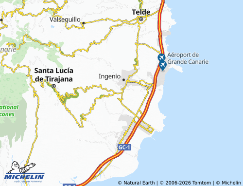 MICHELIN Agüimes map - ViaMichelin
