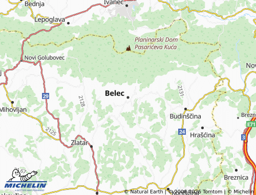 Mapa MICHELIN Belec - ViaMichelin
