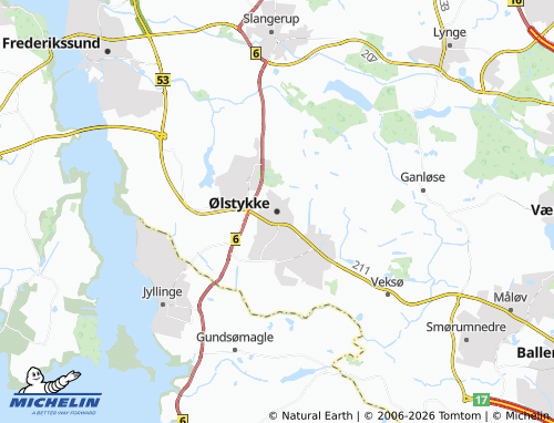 Mapa MICHELIN Ølstykke - ViaMichelin