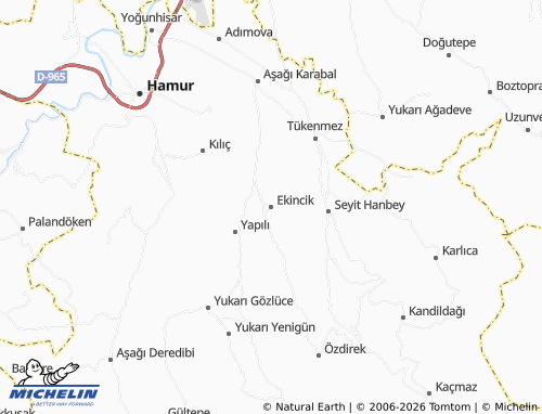 MICHELIN Ekincik map - ViaMichelin