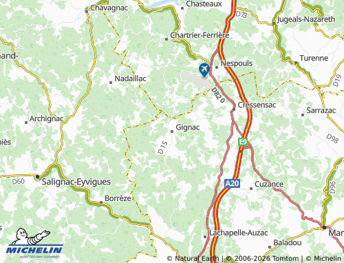 Mapa MICHELIN Gignac - ViaMichelin