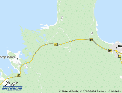 Mapa MICHELIN Kidaste - ViaMichelin