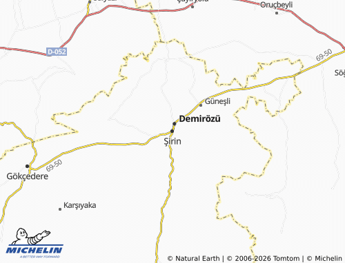 MICHELIN Şirin map - ViaMichelin