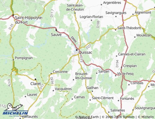 MICHELIN Liouc map - ViaMichelin