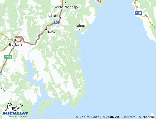 Kaart MICHELIN Sveta Marina - ViaMichelin