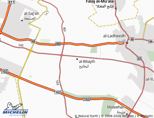 Carte MICHELIN al-Bitayih - ViaMichelin