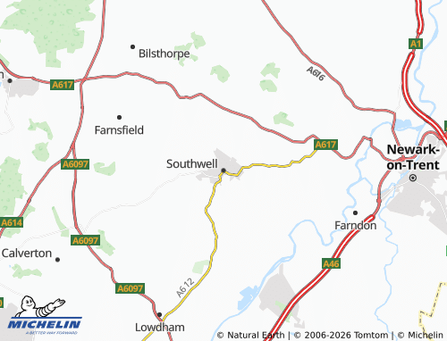 MICHELIN Southwell map - ViaMichelin