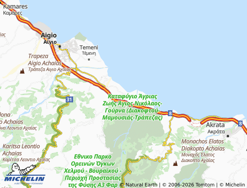 Carte MICHELIN Elaionas - ViaMichelin
