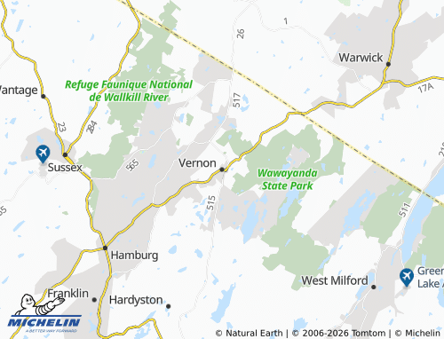 Kaart MICHELIN Vernon - ViaMichelin