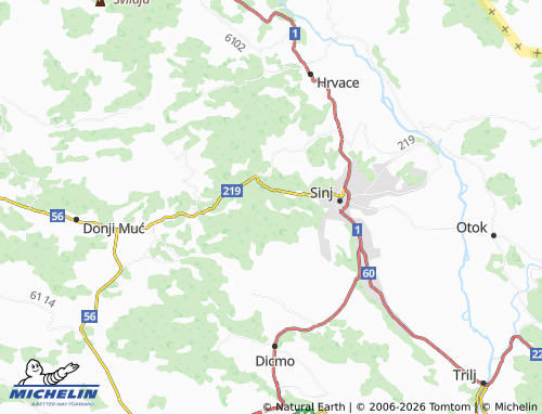 MICHELIN gornji Radošić map - ViaMichelin