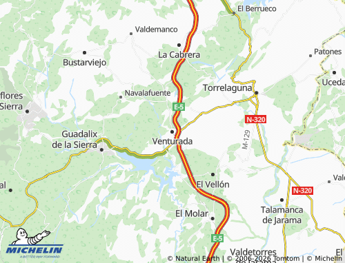 MICHELIN Venturada map - ViaMichelin