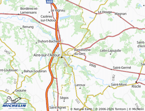 Mappa MICHELIN Barcelonne-du-Gers - ViaMichelin