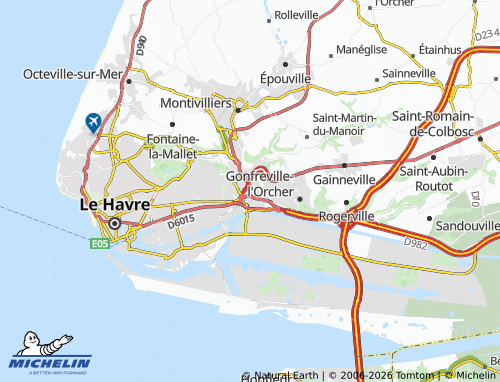 Mappa MICHELIN Harfleur - ViaMichelin