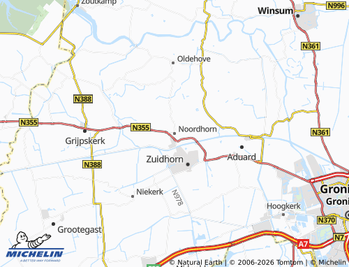 Kaart MICHELIN Noordhorn - ViaMichelin