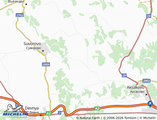 MICHELIN Levski map - ViaMichelin