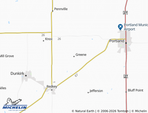 Mappa MICHELIN Greene - ViaMichelin