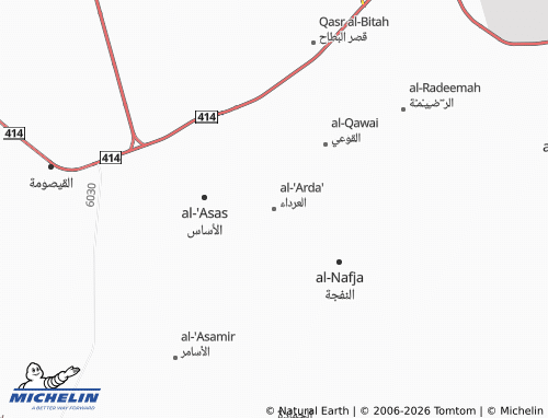 MICHELIN-Landkarte al-'Arda' - ViaMichelin