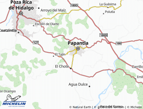 MICHELIN-Landkarte Papantla 2 - ViaMichelin