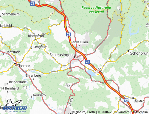Mappa MICHELIN Schleusingen - ViaMichelin