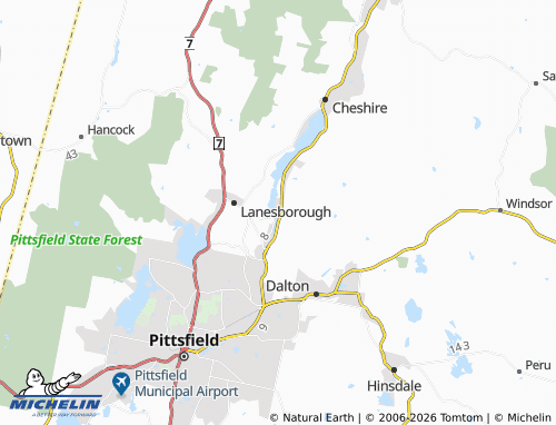 Carte MICHELIN Berkshire - ViaMichelin