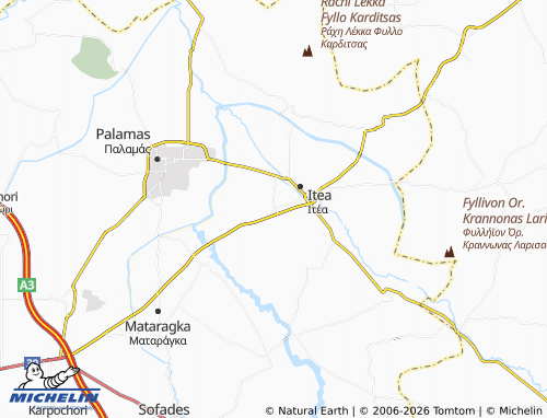 MICHELIN Astritsa map - ViaMichelin
