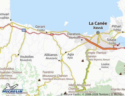 Mappa MICHELIN Kyrtomados - ViaMichelin