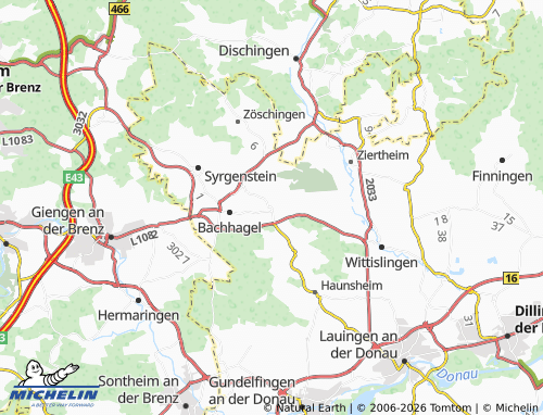 Mappa MICHELIN Oberbechingen - ViaMichelin