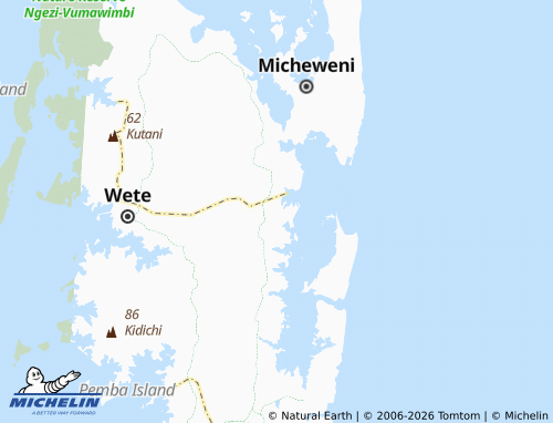 Mappa MICHELIN Kiungoni - ViaMichelin