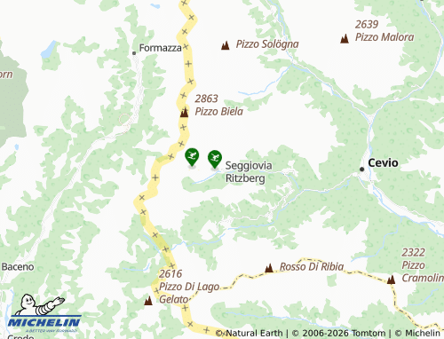 Mappa MICHELIN Bosco/Gurin - ViaMichelin