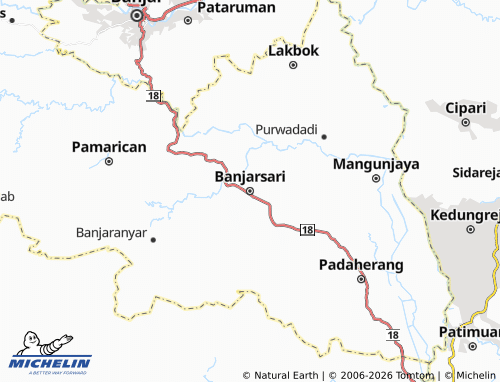 MICHELIN Banjarsari map - ViaMichelin